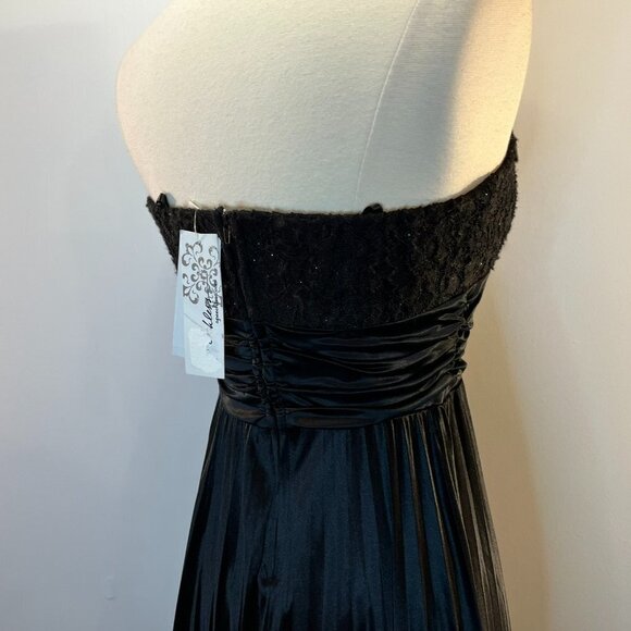 SPEECHLESS Women's Black Pleated Formal Strapless Gown - Size 5 - NWT $119 - Picture 5 of 7